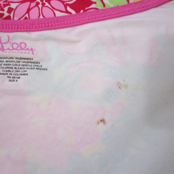 Patchwork Animal Floral Swimsuit One Piece Pink Giraffe Flamingo Lion - Picture 13 of 15